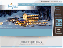 Tablet Screenshot of berghotel-hochfuegen.at